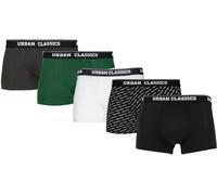 Urban Classics Boxershort Boxer Short 5-Pack White+Dgrn+Char.+Logo Aop+Black L