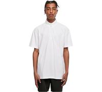 Urban Classics Boxy Zip Pique Tee T-Shirt, Blanc, XL Homme