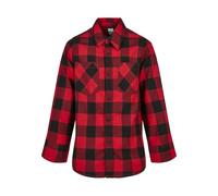Urban Classics Chemise Checked Flanell en flanelle à carreaux rouge 158-164 cm garçon