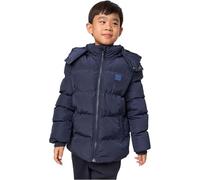 Urban Classics Boys Hooded Puffer Jacket, Bleu Marine, 110/116 Garçon