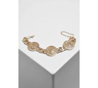 Urban Classics Unisex Big Plate Bracelet gold, L/XL