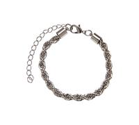 Urban Classics Bracelet Charon entrelacé argenté - L/XL