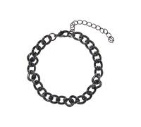 Urban Classics Bracelet noir / argent, Taille L/XL