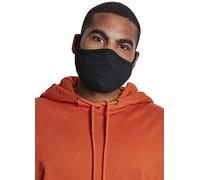 Urban Classics Build Your Brand Cotton Face Mask Masque de Tous Les Jours, Black, Taille Unique Mixte