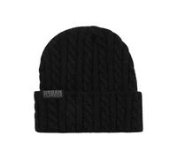 Urban Classics Cable Knit Beanie Bonnet, Black, Taille Unique Mixte