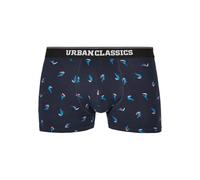 Urban Classics Boxers Lot de 3 Homme – bleu nuit/bleu ciel/rouge orangé/noir chiné – XXL