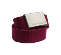 Urban Classics Ceinture Canvas – Bordeaux – Taille unique – Mixte