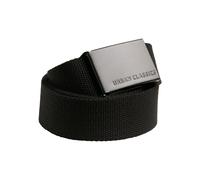 Urban Classics Canvas Belt Ceinture, Noir/Noir, Taille unique Mixte