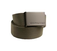 Urban Classics Canvas Belts Ceinture, Vert (Olive 176), 120 Fabricant: Taille Unique Mixte