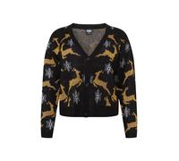 Urban Classics Cardigan beige clair / noir / blanc, Taille 5XL