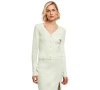 Urban Classics Cardigan en Maille côtelée pour Femme, Kaki, XS