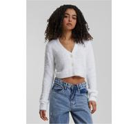 Urban Classics Cropped Feather Cardigan Blanc L Femme