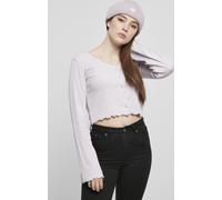 Urban Classics Cardigan femme Ladies Cropped Rib Cardigan Softlilac 5XL