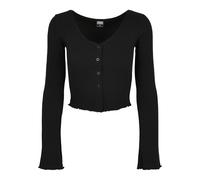 Urban Classics Gilet Court Côtelé Femme Cardigan noir XL
