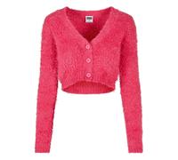 Urban Classics Cropped Feather Cardigan Rose 5XL Femme