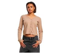 Urban Classics Cardigan côtelé TB7001-Ladies beige mélangé Taille L Femme