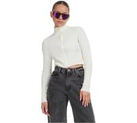 Urban Classics Cardigan zippé pour Femme Sweater, Sable Blanc