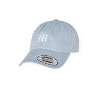 Urban Classics Casquette 'Letter' beige / bleu clair / noir / blanc, Taille 55-60