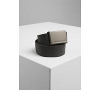 Urban Classics Ceinture toile unisexe – Ajustable sans trous, boucle métal – Anthracite