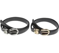 Urban Classics Ceinture en cuir synthétique Chunky à boucles multiples 2-Pack TB7213A S/M