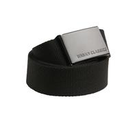 Urban Classics Ceinture Canvas réglable à 120 cm Noir Taille unique mixte