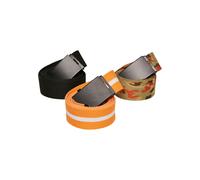 Urban Classics Ceinture kaki / orange clair / noir / blanc, Taille 80