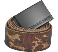 Urban Classics Ceinture Longue en Toile Unisexe Ceinture Noir, 100% Polyester,