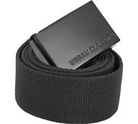 Urban Classics – Ceinture longue en toile unisexe – Noir – 100% polyester