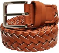 Urban Classics Ceinture en Cuir synthétique tressé, Marron, L/XL Mixte