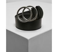 Urban Classics Ceinture Ring Buckle Belt Black/Silver L
