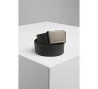 Urban Classics Ceinture toile unisexe – Ajustable sans trous, boucle métal – Anthracite