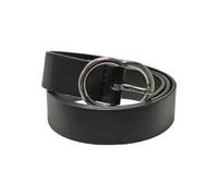 Urban Classics Ceinture unisexe avec petit anneau, noir/argent, M