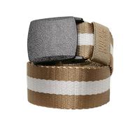 Urban Classics Centre Stripe Belt Ceinture, Beige, L/XL Mixte