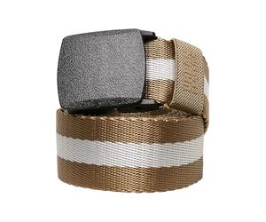 Urban Classics Centre Stripe Belt Ceinture, Beige, L/XL Mixte