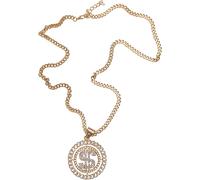 Urban Classics Chaîne 'Dollar' or / blanc, Taille One Size