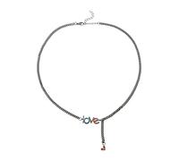 Urban Classics Collier Unisexe Love Necklace Gunmetal Taille Unique