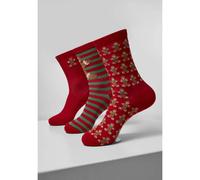 Chaussettes Urban Classics christmas gingerbread lurex (3pcs) Rouge 39/42