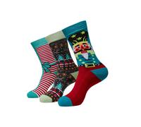 Urban Classics Chaussettes 'Christmas Nutcracker' mélange de couleurs, Taille 35-38