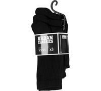 Urban Classics - Chaussettes de sport - Lot de 3 - Homme - Noir - EU 43-46