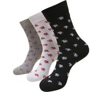 Urban Classics Chaussettes Fleurs En Fil Recyclé 3-Paquet Longues