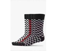 Urban Classics Chaussettes gris / rouge / noir / blanc, Taille 39-42
