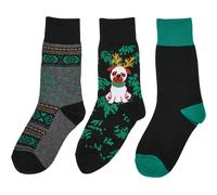 Urban Classics Chaussettes Longues Christmas Dog 3 Unités