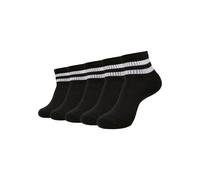 Urban Classics Chaussettes Sporty Half Cuff Logo Socks 5-Pack Black EUR 36