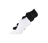 Urban Classics Chaussettes 'Peace Fancy Edge No Show' noir / blanc, Taille 47-50