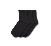 Urban Classics Chaussettes 'Ruffle' noir, Taille 35-38
