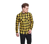 Urban Classics Checked Flanell Shirt Chemise de Loisirs Homme, blk/miel, 5XL