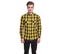 Urban Classics Checked Flanell Shirt Chemise, blk/Honey, XL Homme