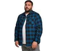 Urban Classics Checked Flanell Shirt Chemise de Loisirs Homme, bleu/noir, XL