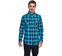 Urban Classics Chemise flanelle à carreaux Homme manches longues Noir L