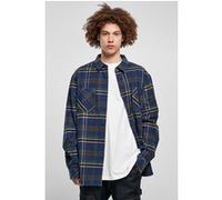 Urban Classics Checked Mountain Shirt Darkblue/bottlegreen Taille: M | Outlet | Homme | Bleu
